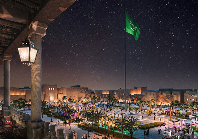 Diriyah Square will cover a total area of 365,000 sq m.
